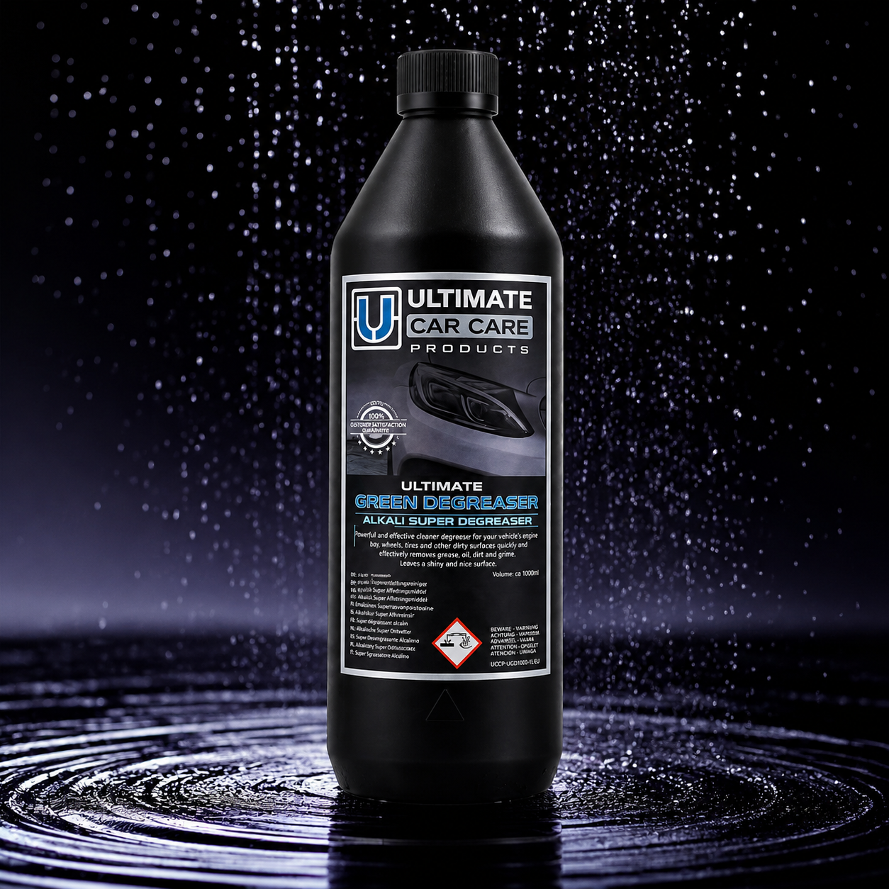 Ultimat Car Care Green degreaser. 1 liter Contactloos wassen!